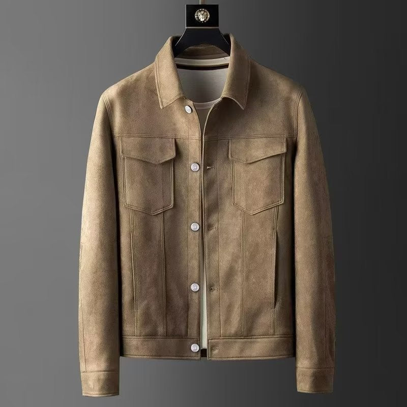 Giacca uomo elegante versatile, ideale per outfit casual/formali. Stile robusto e duraturo, capospalla maschile.