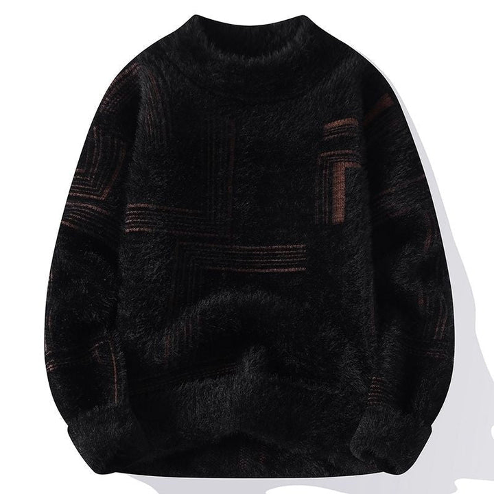 Pullover girocollo uomo, maglione invernale caldo e confortevole con vestibilità regular. Ideale per ogni stile.