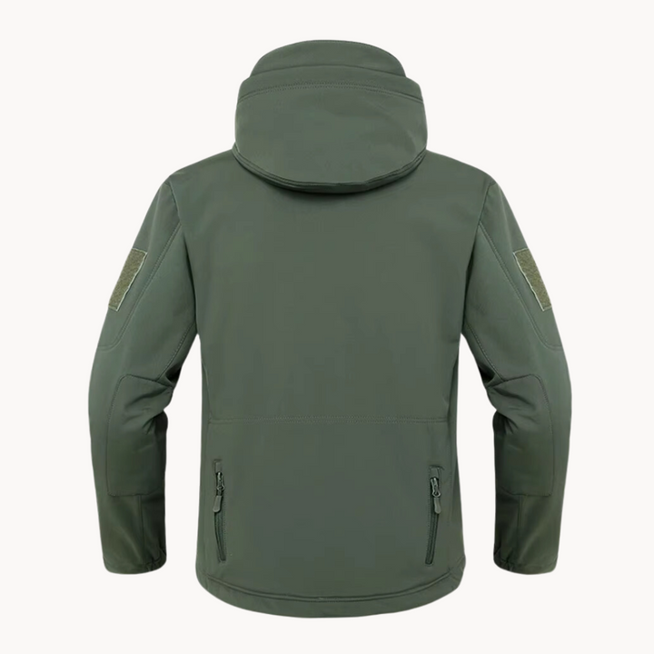 Capospalla uomo casual, giacca impermeabile ultraleggera con cappuccio, perfetta per il viaggio.