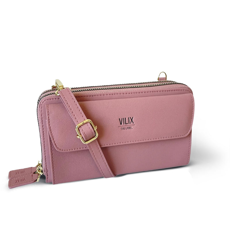 Borsa portacellulare donna multicolore, dettagli curati per un look raffinato e pratico.