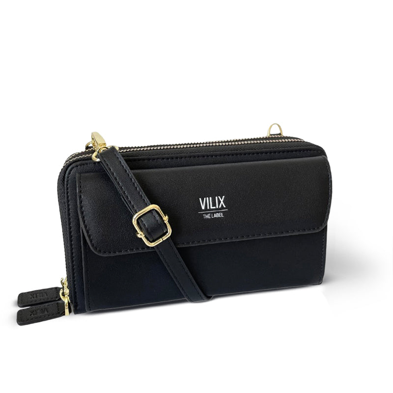 Borsa portacellulare donna compatta, con tracolla regolabile, perfetta per l'uso quotidiano.