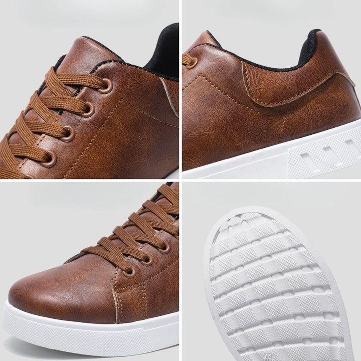 Sneakers vegane uomo, modelli marrone e nero, comfort e stile sostenibile per ogni avventura.