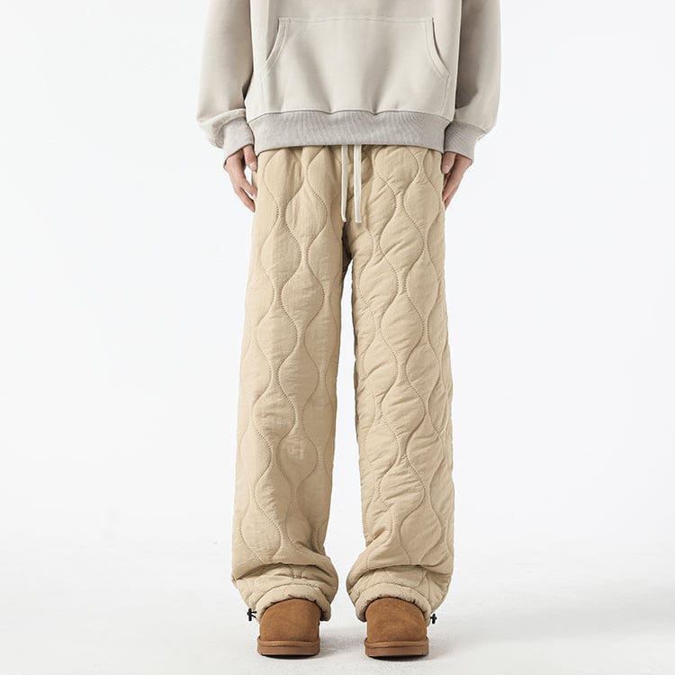 Comfort termico: pantaloni trapuntati da uomo, larghi e caldissimi per l'inverno.