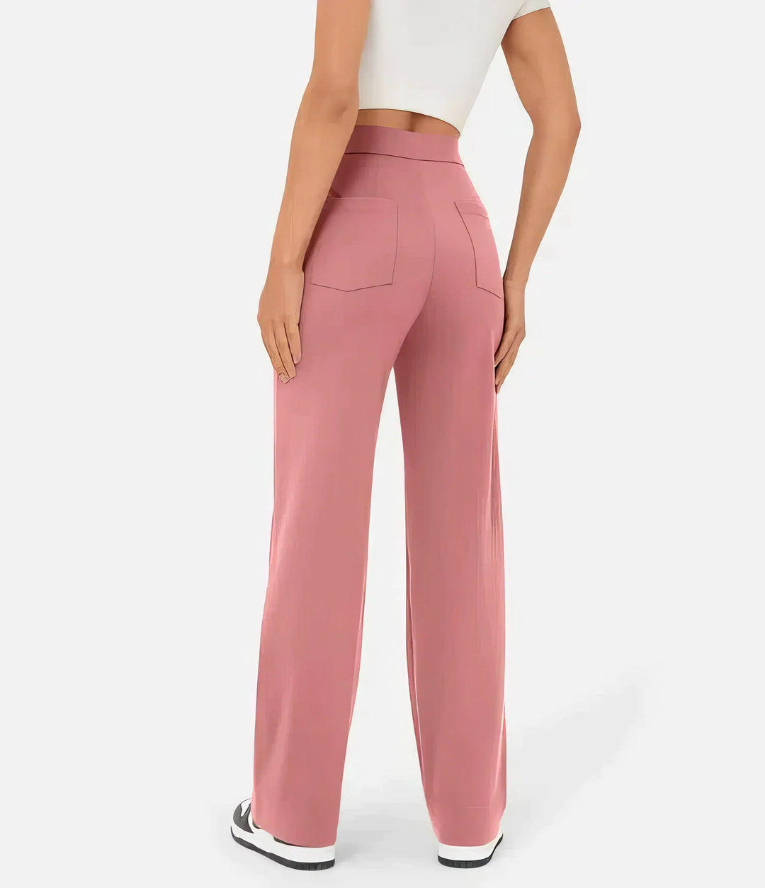 Pantaloni donna a vita alta versatili, perfetti da casual a eleganti. Ottimo comfort per moda femminile.