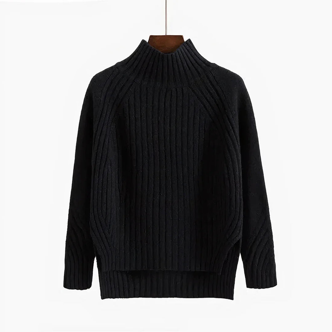 Maglione dolcevita femminile, capo indispensabile per moda autunno/inverno. Stile e calore assicurati.