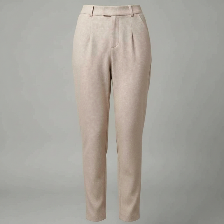 Pantaloni donna versatili: eleganti, a vita alta e gamba dritta, perfetti per ogni occasione, dall'ufficio al tempo libero.