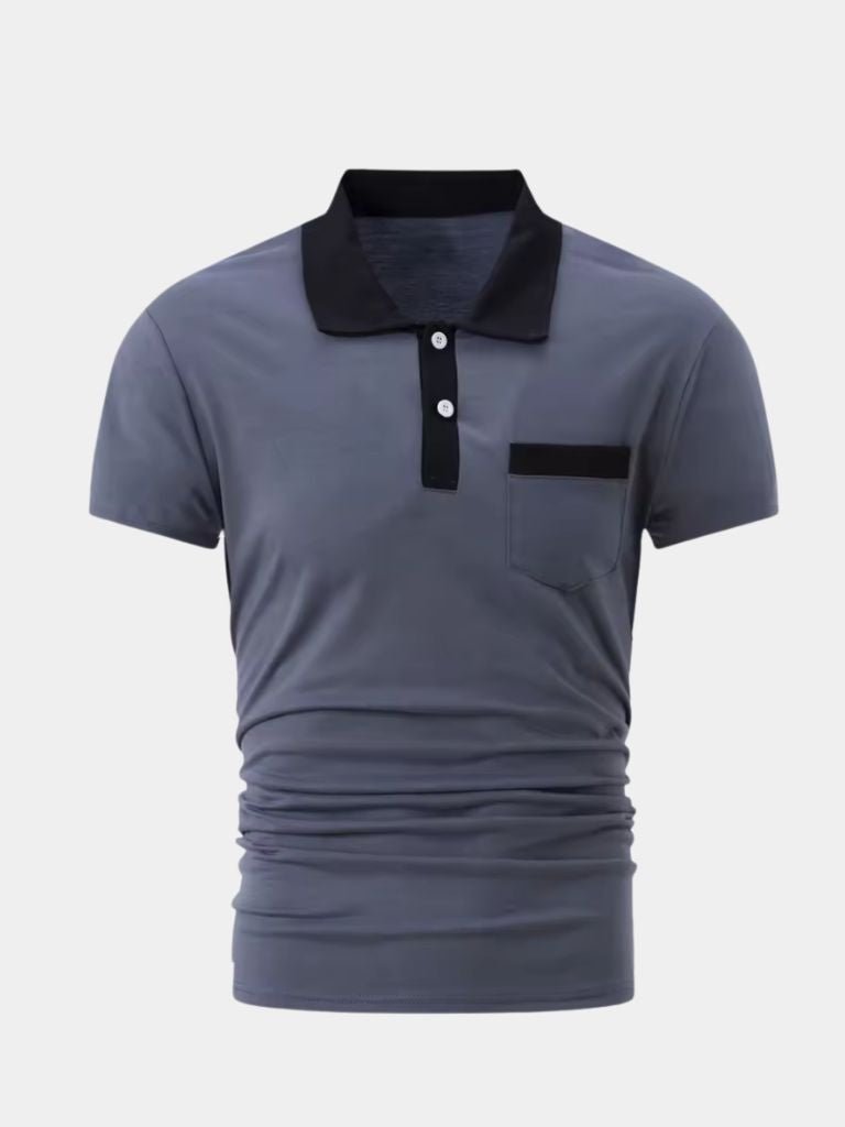 Polo uomo di tendenza, colletto a contrasto per un outfit smart casual e raffinato, ideale per ogni occasione.