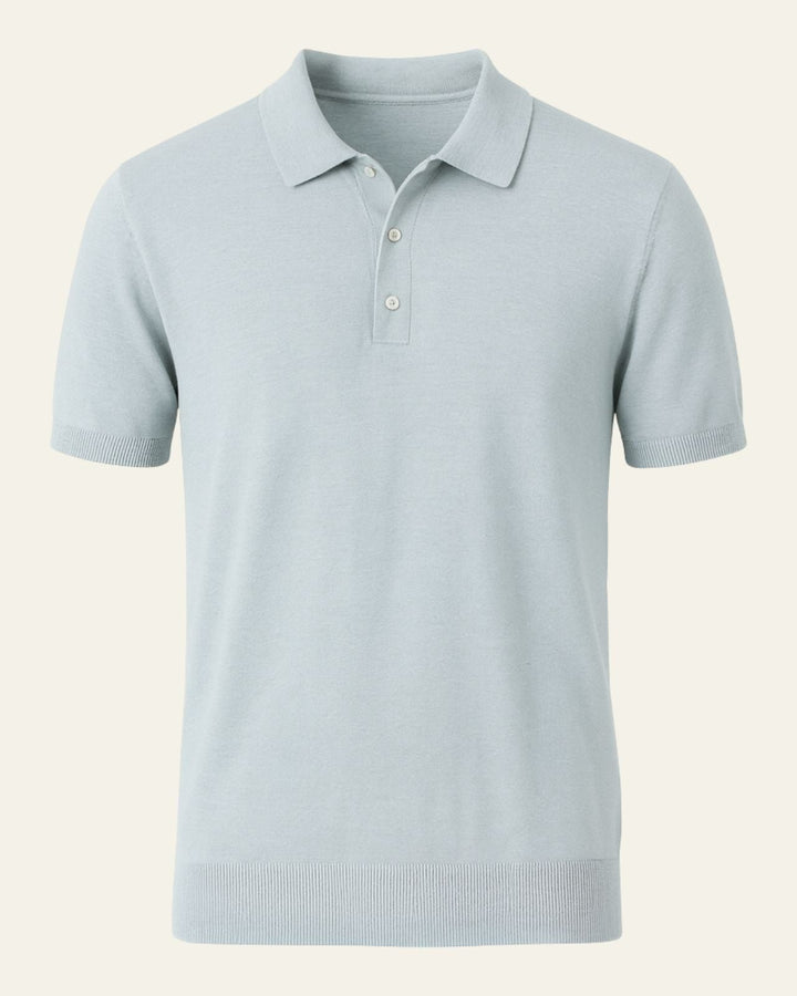 Maglia polo uomo in cotone, slim fit per comfort e stile versatile, ideale abbigliamento maschile primavera.