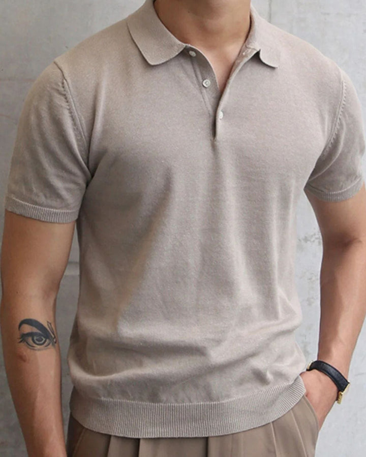 Polo uomo slim fit, elegante e confortevole, stile casual-chic, ideale per la moda uomo primavera estate.