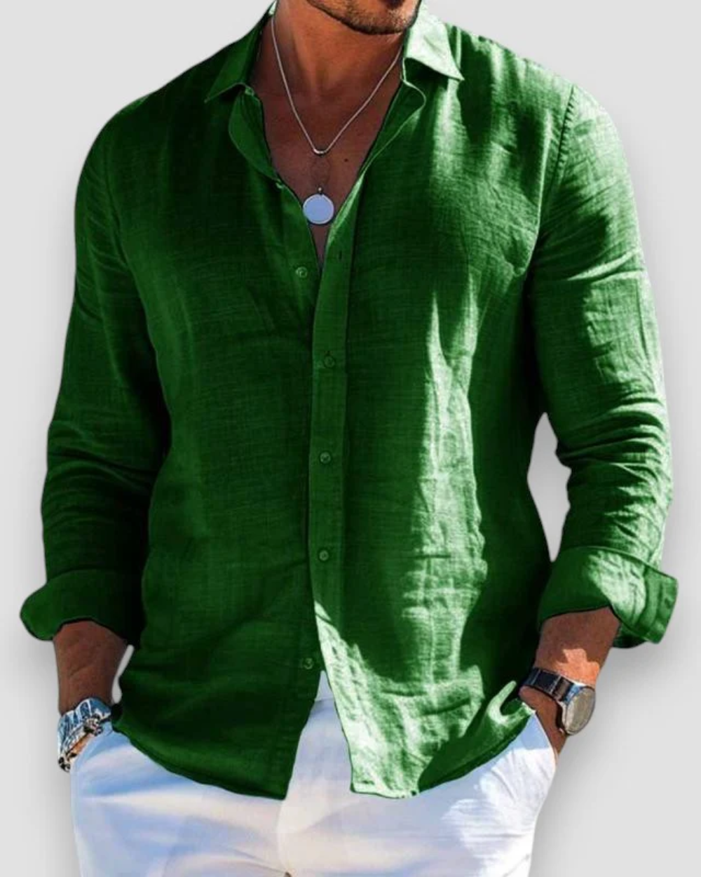 Versatile polo uomo a maniche lunghe, colletto classico, adatta per ogni stagione, diverse colorazioni.