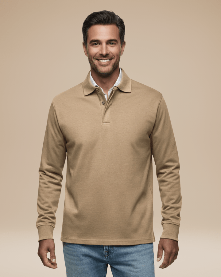Polo uomo a maniche lunghe, l'eleganza del casual, perfetta per ogni stagione.