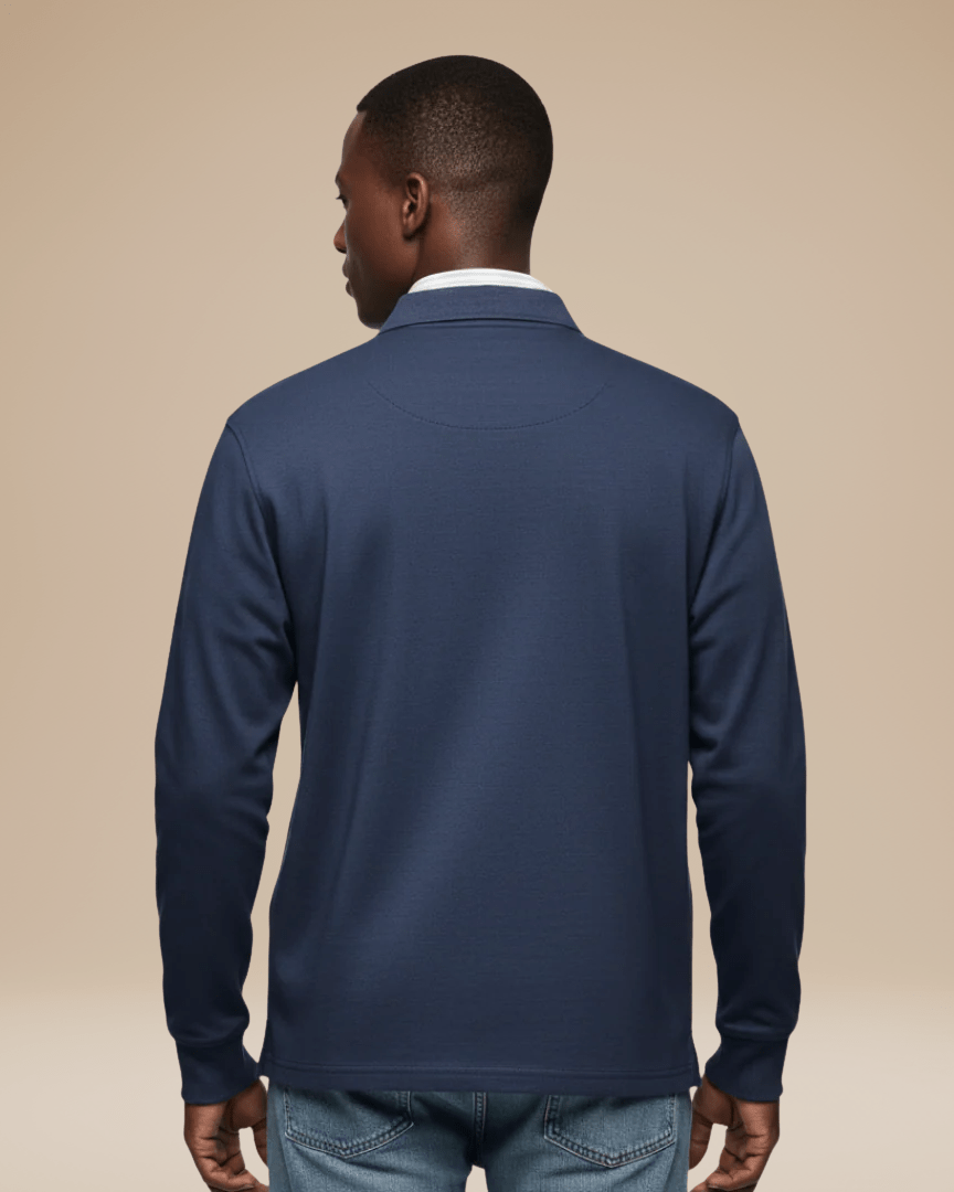 Polo a maniche lunghe per uomo, combina comfort e stile per ogni stagione.