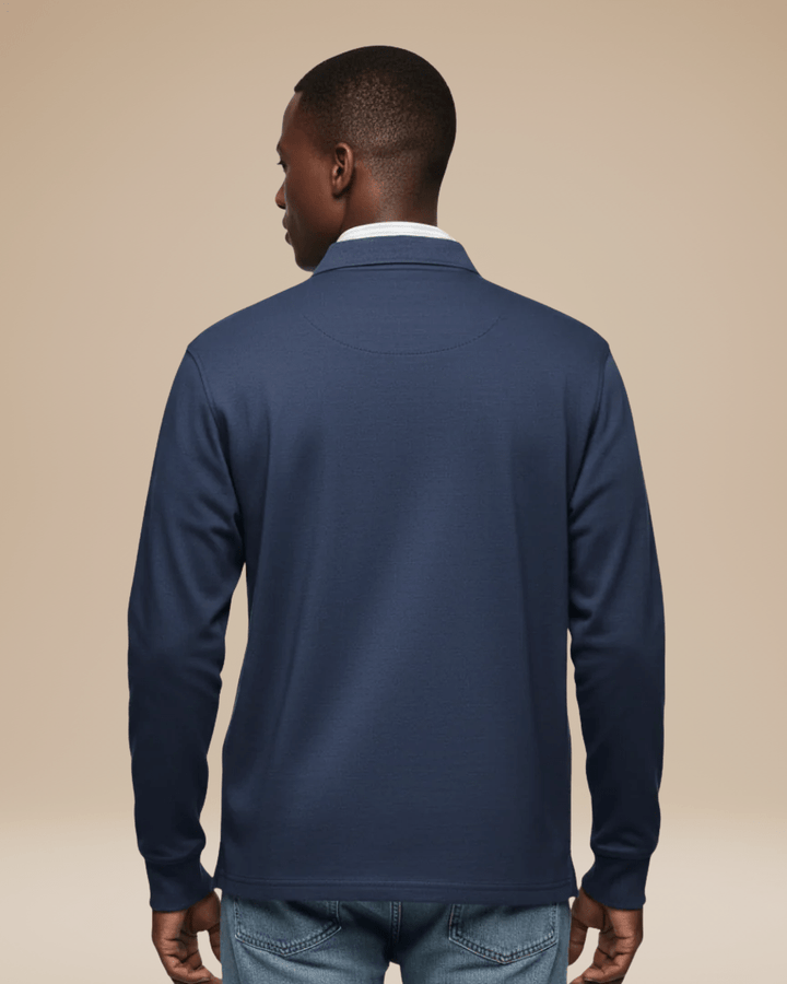 Polo a maniche lunghe per uomo, combina comfort e stile per ogni stagione.