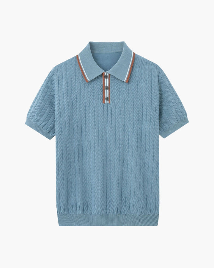 Polo uomo elegante e leggera, perfetta per uno stile impeccabile e comfort traspirante.