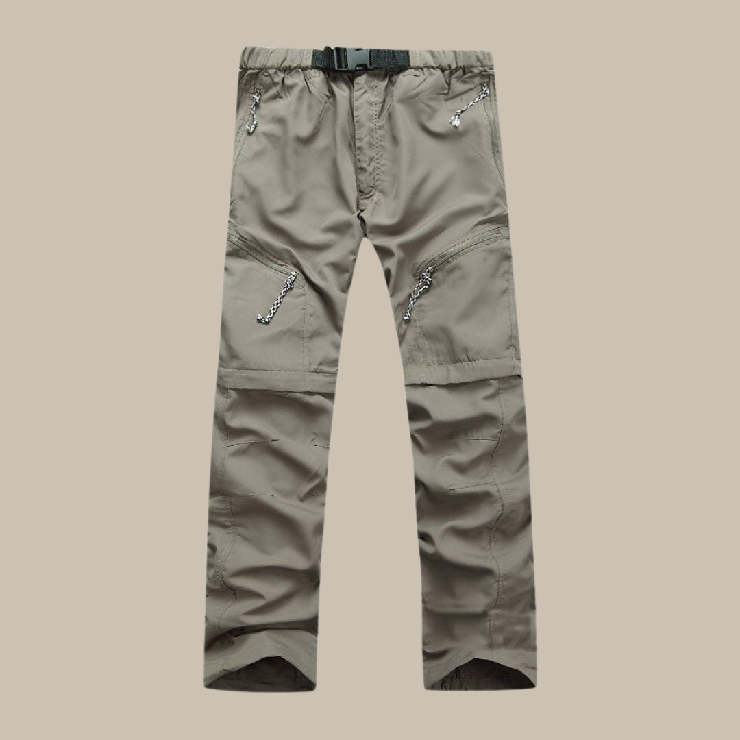 Pantaloni uomo cargo convertibili primavera/estate, ideali per trekking, outdoor e sport.