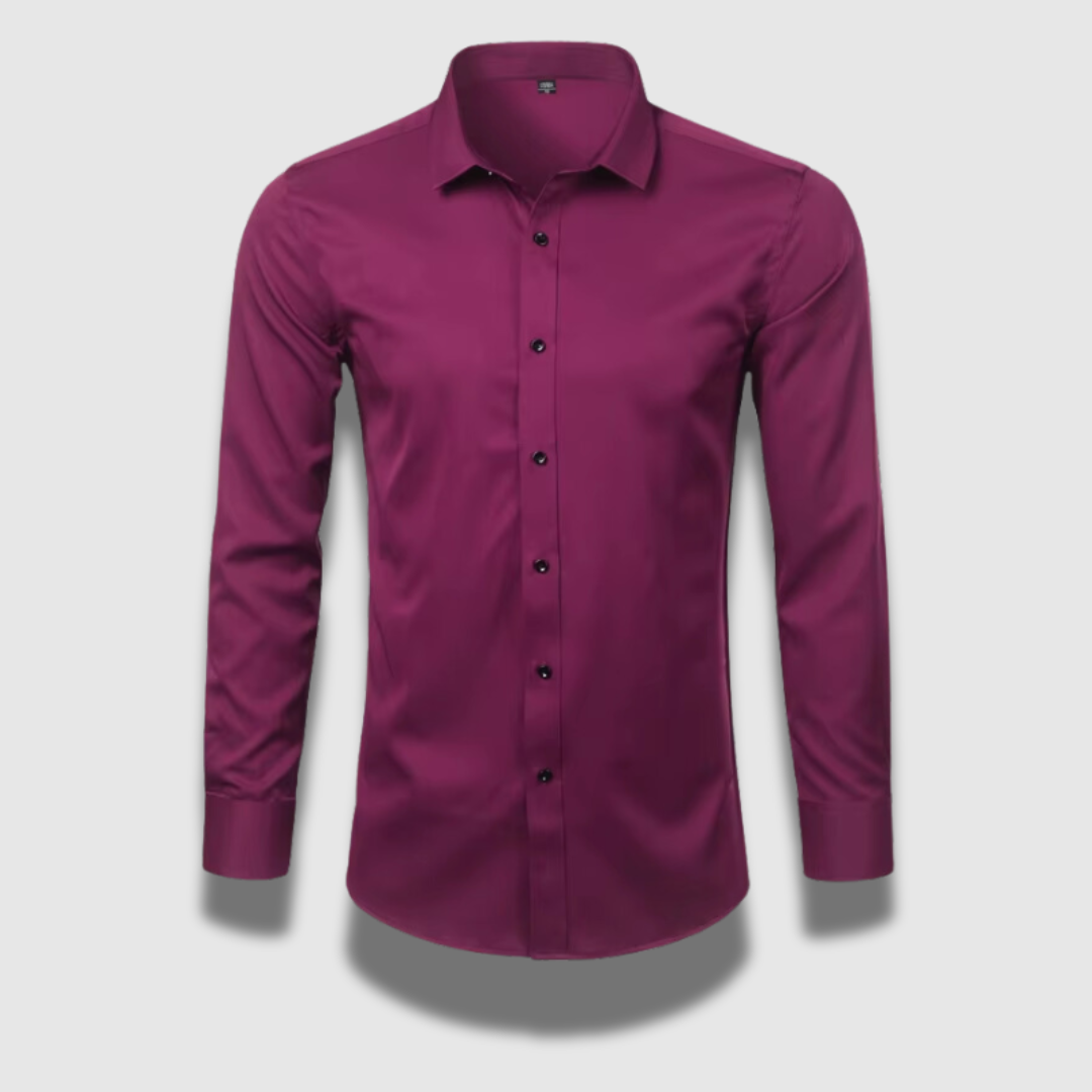 Camicia uomo elasticizzata senza piega per look smart casual o formali. Versatile e traspirante.