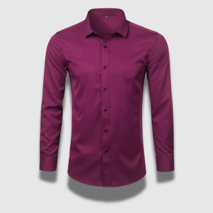 Camicia uomo elasticizzata senza piega per look smart casual o formali. Versatile e traspirante.