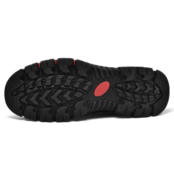 Scarpe da ufficio slip-on uomo, nere, comode, suola antiscivolo per stabilità.