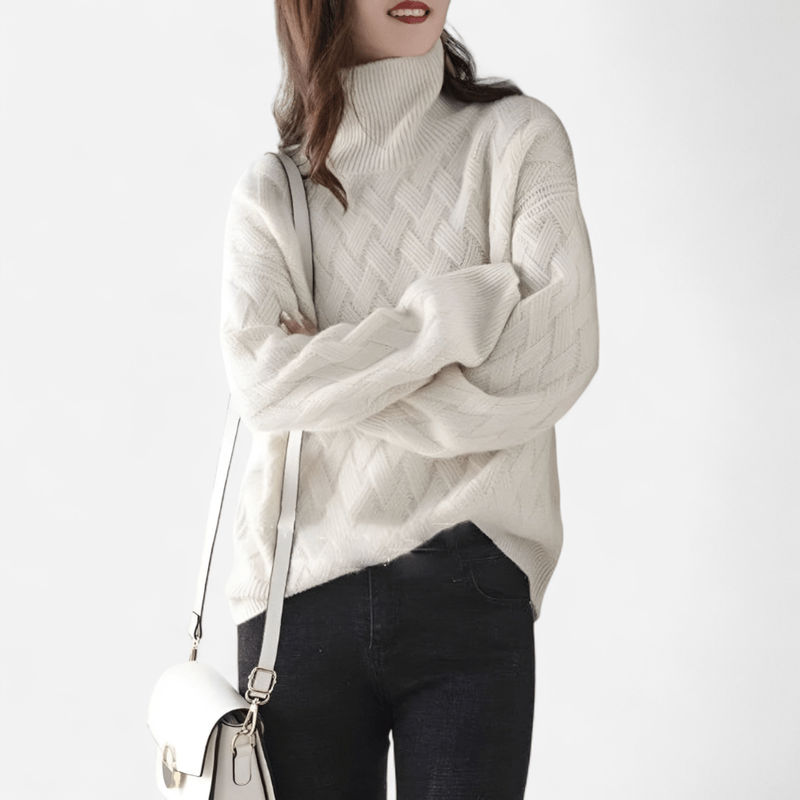 Dolcevita donna in pregiata maglieria, caldo e confortevole. Perfetto per un look casual chic autunnale.