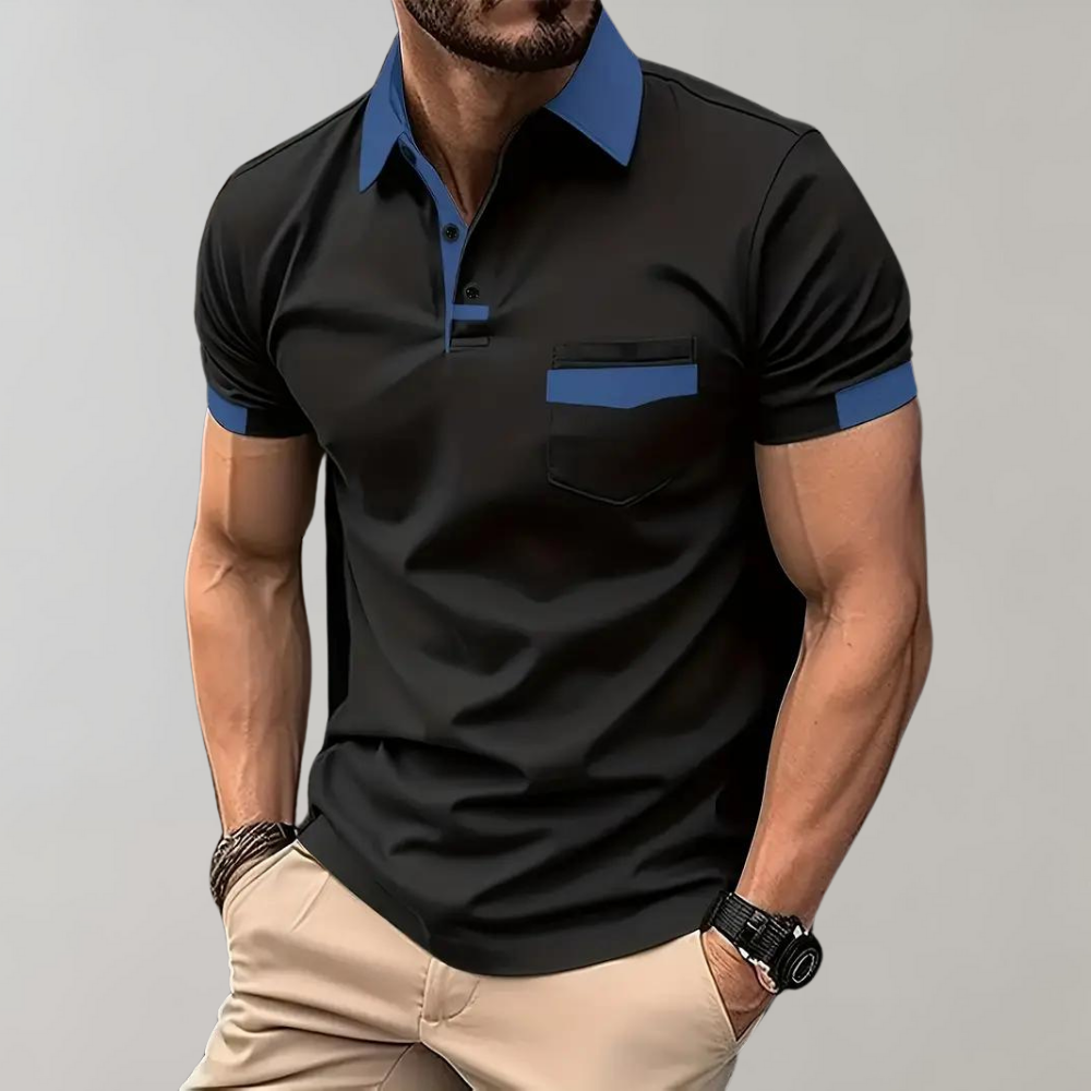 Camicia polo uomo elegante e casual, design confortevole e versatile. Ideale per ogni outfit maschile.