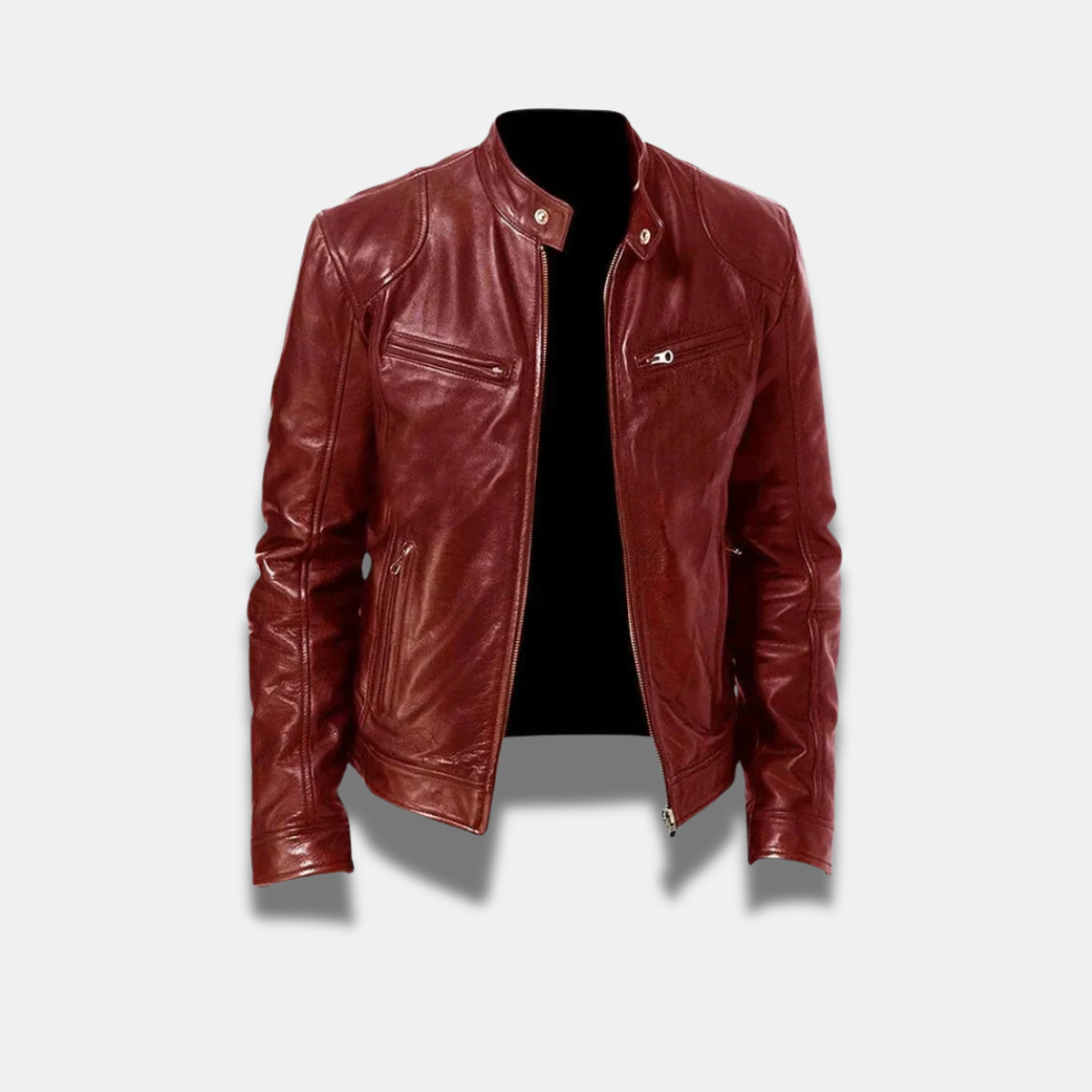 Giacca uomo slim fit, con cerniera, dal design moderno ed elegante, ispirata allo stile moto.