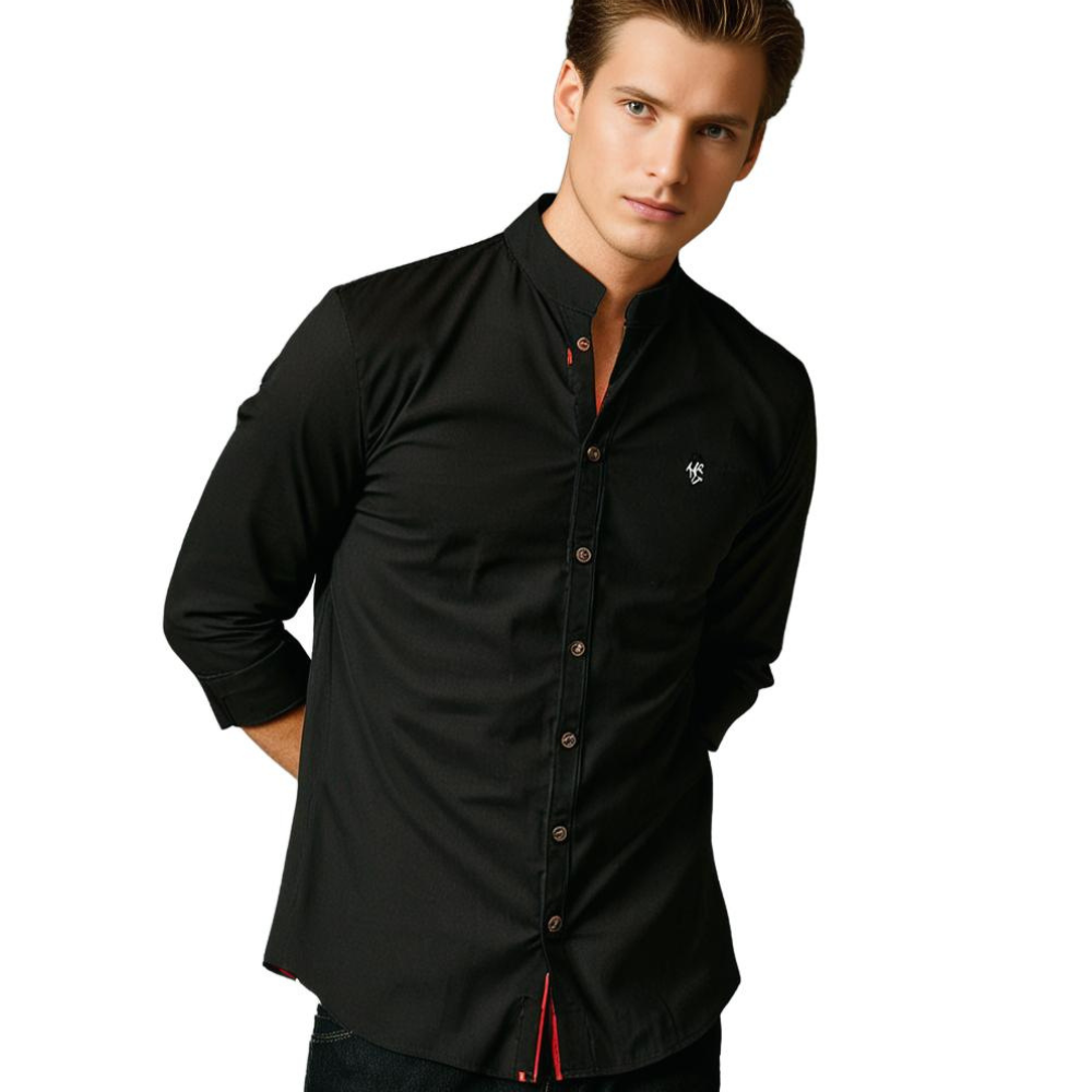 Camicia uomo premium a maniche lunghe, resistente e confortevole, ideale per stile classico ed elegante.