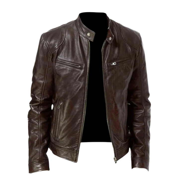 Capospalla uomo elegante autunno/inverno, giacca con tasche e zip, per un look maschile alla moda e versatile.