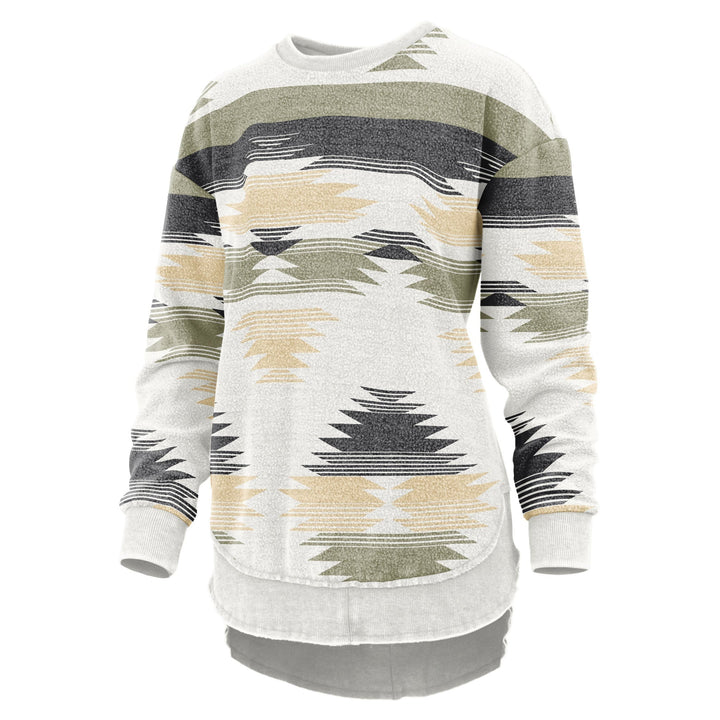 Poncho donna etnico morbido, stile azteco con texture invertita. Abbigliamento casual comodo per l'autunno/inverno.