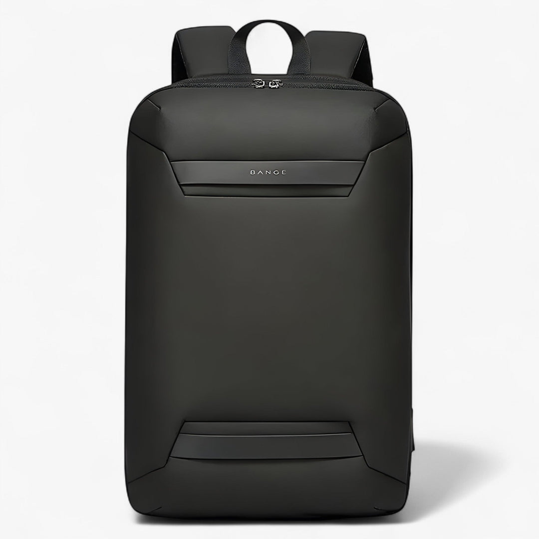 Zaino uomo grigio/nero porta laptop con porta USB esterna, ideale per lavoro, scuola e viaggi quotidiani.
