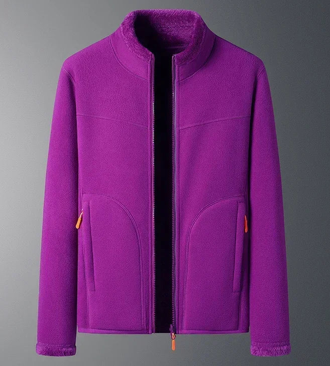 Giacca calda donna con zip, abbigliamento invernale e sci, per un look elegante e sportivo.