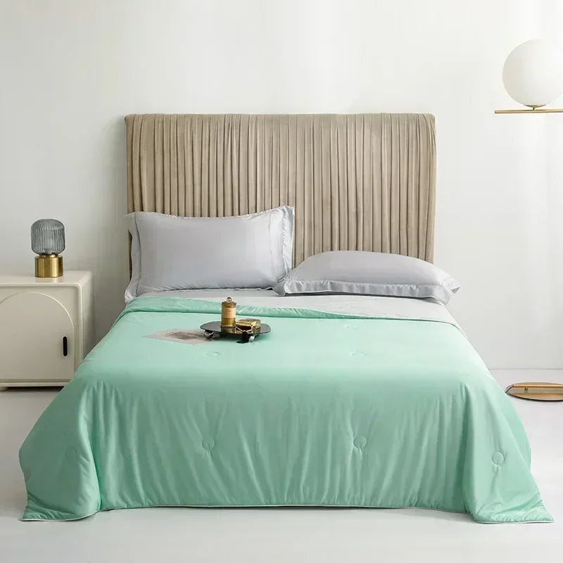 Coperta rinfrescante estiva, traspirante e anti sudore per il massimo comfort e un sonno fresco.