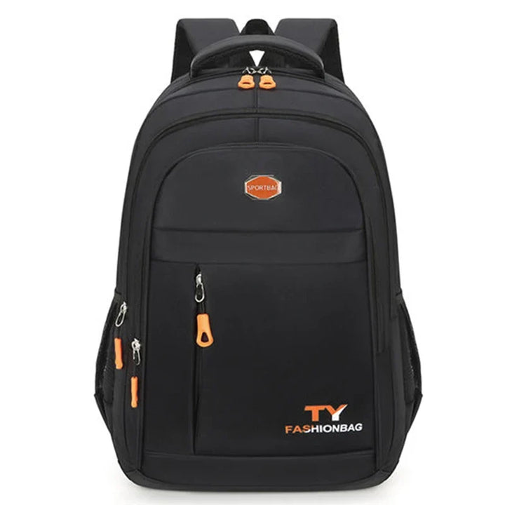 Comodo zaino unisex in nylon, grande capacità. Ideale per organizzare al meglio scuola, viaggio o pendolarismo.