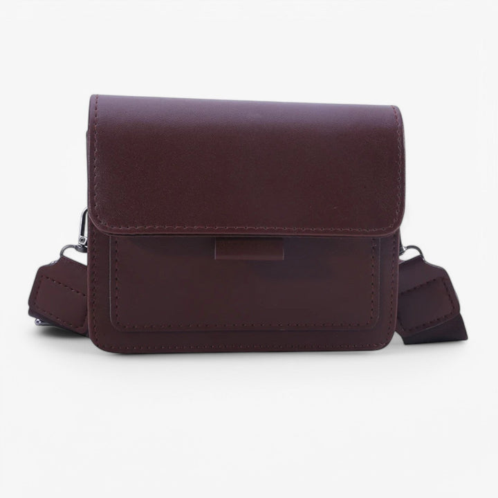 Borsa a tracolla donna con patta multicolore, sintetica, pratica ed elegante, ideale come idea regalo.