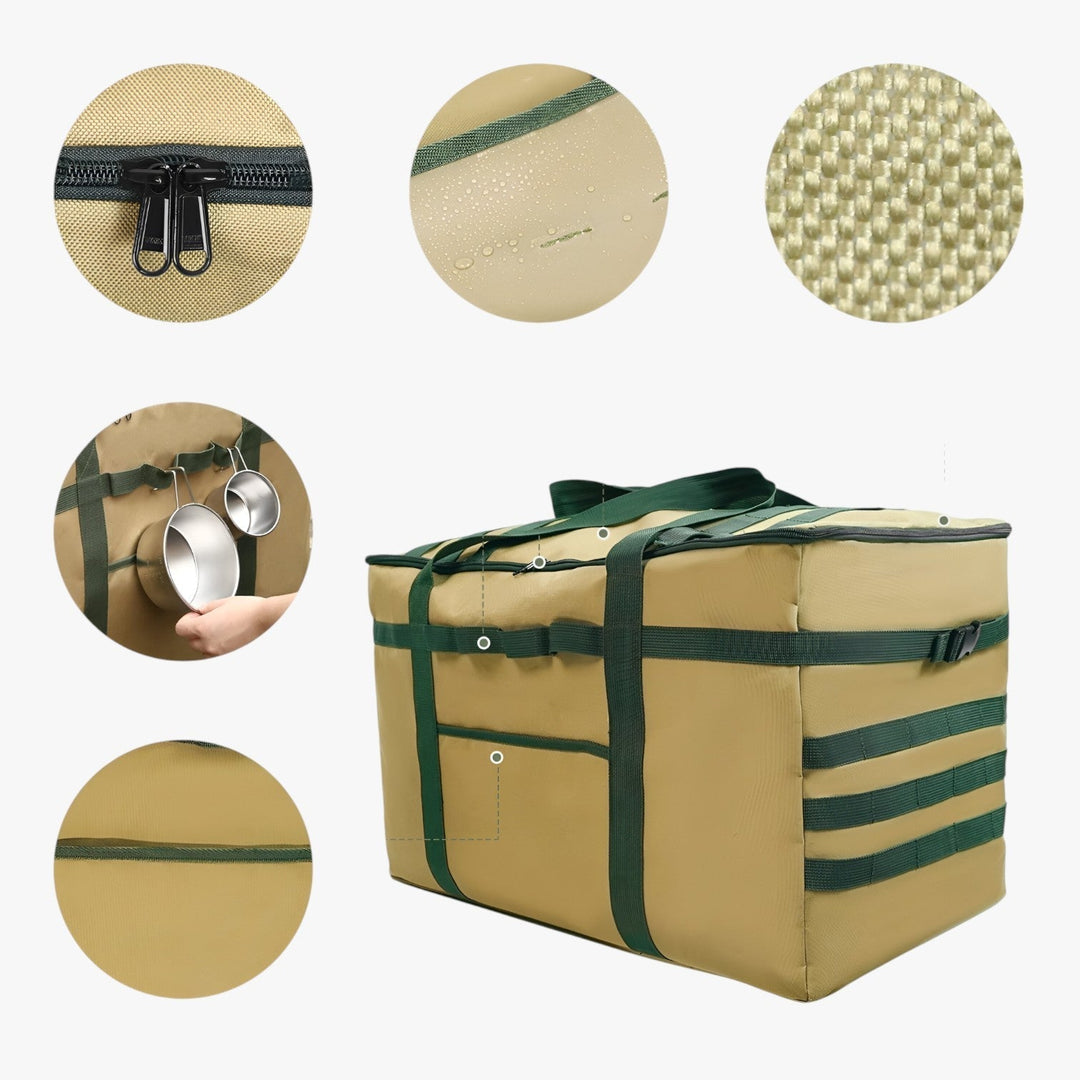 Borsa portaoggetti multiuso in tessuto, pieghevole e funzionale, perfetta per organizzare i tuoi effetti.