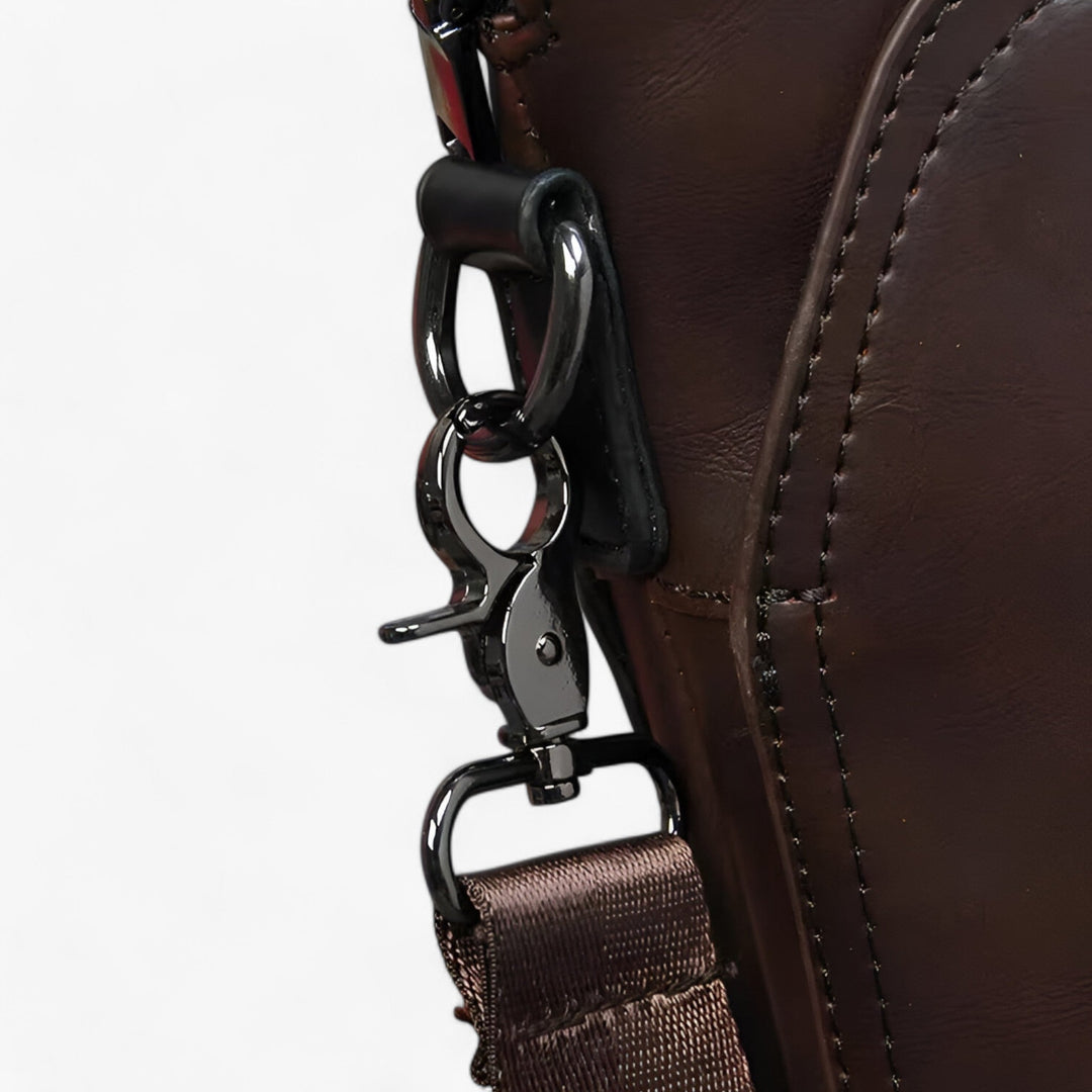 Borsa portadocumenti unisex resistente per viaggi e trasferte, con tracolla regolabile e comoda.