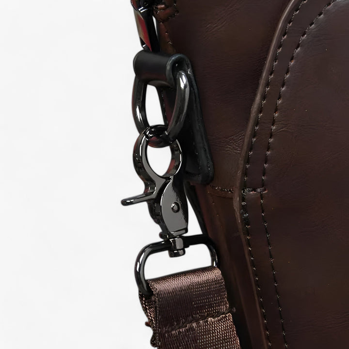 Borsa portadocumenti unisex resistente per viaggi e trasferte, con tracolla regolabile e comoda.