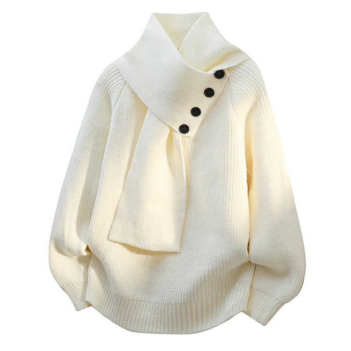 Maglione donna lusso, caldo e confortevole, perfetto per un look elegante autunno/inverno.