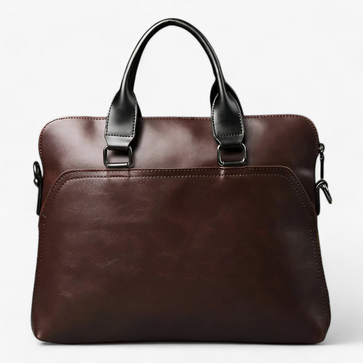 Vista completa della borsa portadocumenti unisex, un accessorio indispensabile per organizzazione e stile.