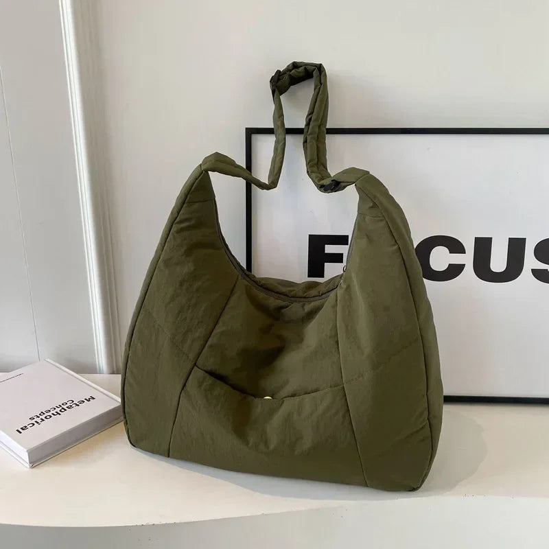 Borsa a tracolla leggera e spaziosa da donna, stile elegante vintage, comoda per tutto il giorno.