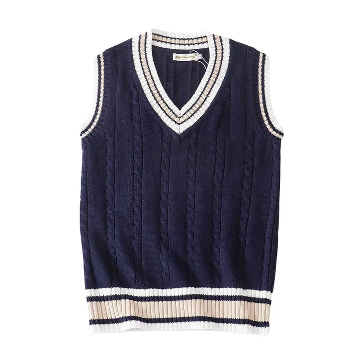 Gilet uomo elegante, scollo a V, perfetto per abbigliamento formale e casual, vestibilità raffinata.