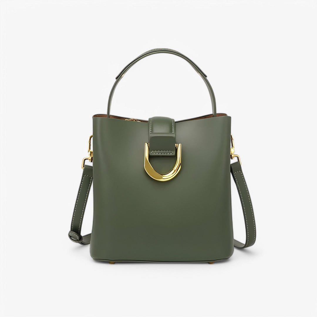 Borsa a secchiello compatta da donna, perfetta per l'uso quotidiano e lo stile chic.