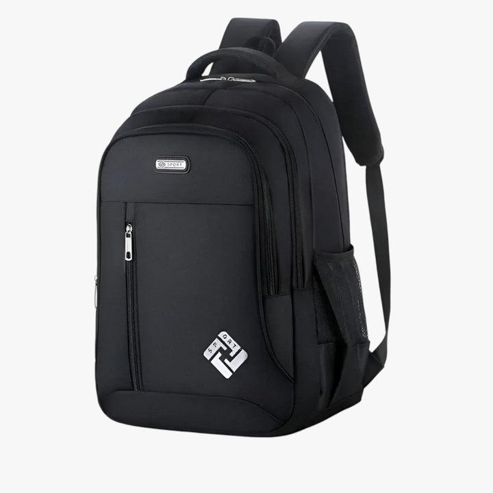 Zaino uomo comodo con spallacci imbottiti, antifurto per laptop 15.6", USB integrata, per uso quotidiano e lavoro.
