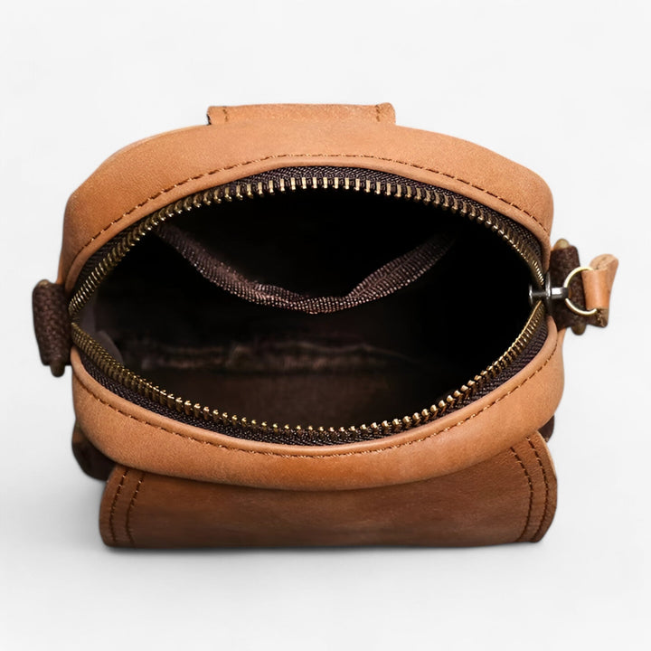 Borsa a tracolla verticale unisex pratica per viaggio e uso quotidiano, con scomparto cerniera per sicurezza.