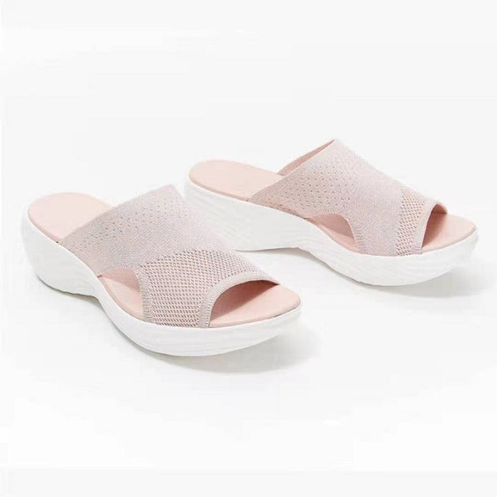 Ciabatte sandali ortopedici donna, leggere e casual, con supporto plantare per massimo comfort estivo.