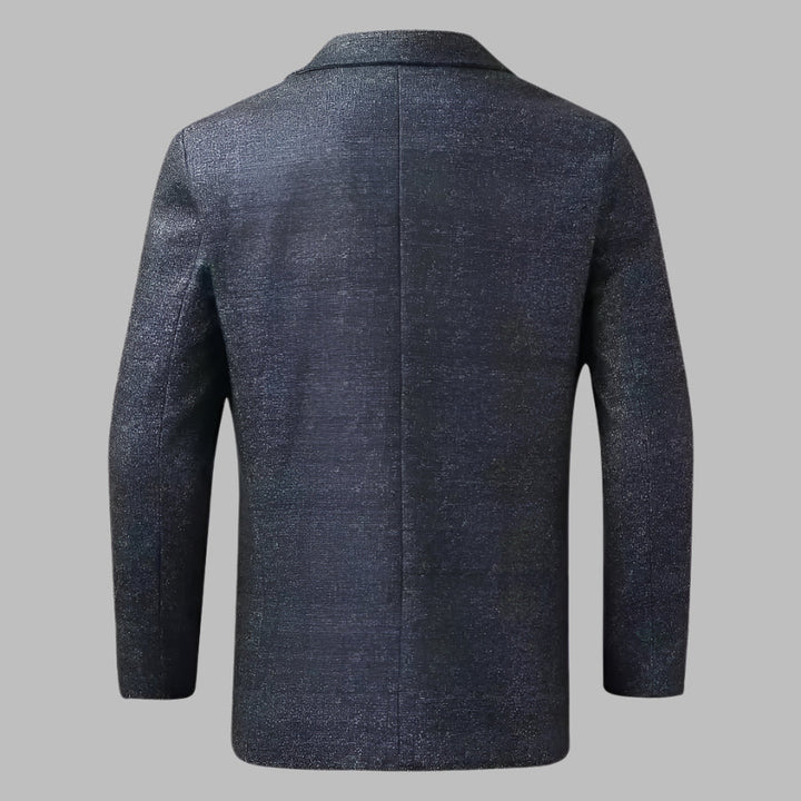 Giacca uomo elegante scozzese per l'autunno, ideale per occasioni formali e business.