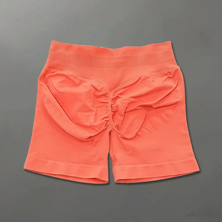 Short sportivi donna seamless vita alta, traspiranti per sessioni intense.