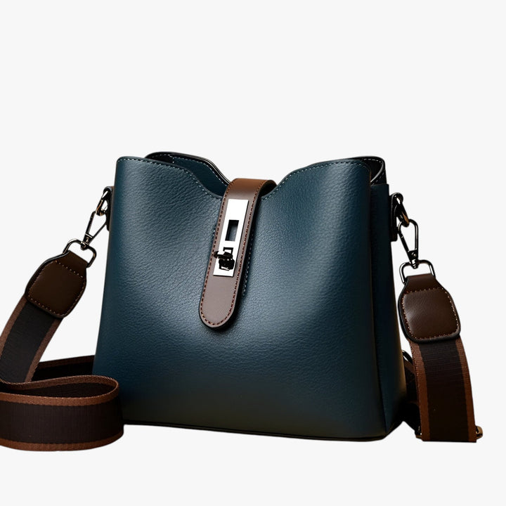 Accessorio moda: borsa a spalla donna multicolore con chiusura sofisticata, design chic per ogni occasione.