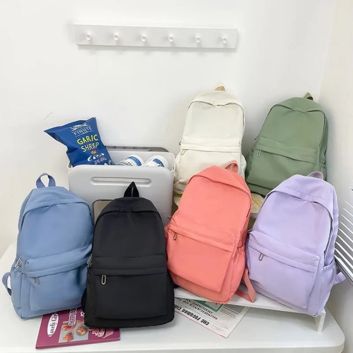 Zaino donna grande capacità, in nylon impermeabile, ottimo per libri, scuola e viaggi.