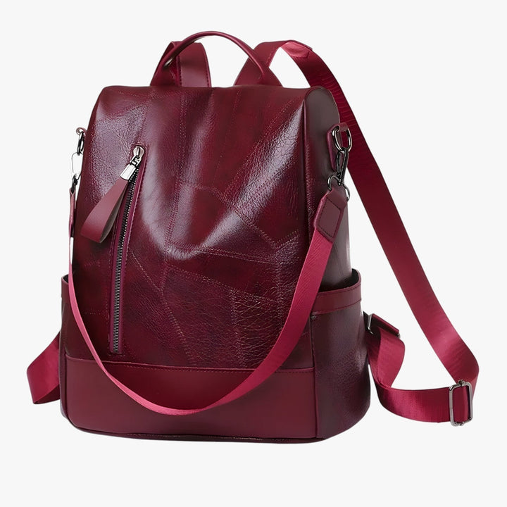 Zaino donna nero elegante, borsa a spalla versatile e capiente, perfetto per uso quotidiano.