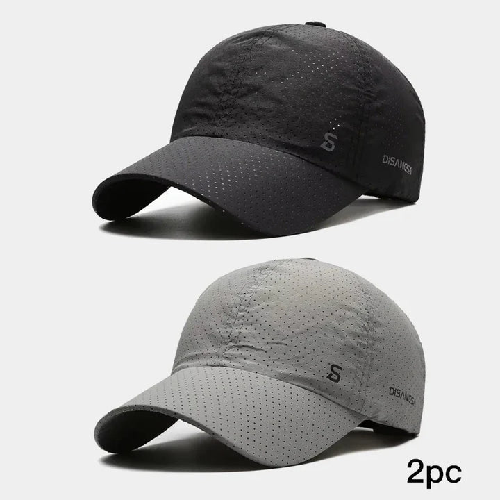 Cappello sportivo unisex, traspirante e con visiera flessibile regolabile, ideale per l'allenamento outdoor.